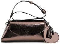GUESS Bolena Flap Shoulder Bag Pewter antraciet