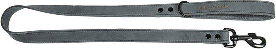 Jack And Vanilla Black Label Leiband - Grijs - 25mm x 100cm - Hondenriem