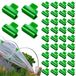 Serreclips - Set van 40 - 3 x 4 cm - Vert - Pour toile d'ombrage et moustiquaire