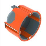 OBO Boîte d'encastrement pour murs, étanche à l'air, adaptée aux murs coupe-feu, diamètre 68 mm, hauteur 47 mm, polypropylène / thermoplastique, 1 pièce.