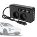 Onduleur 12V DC vers 220V AC pour voiture 200W - Noir