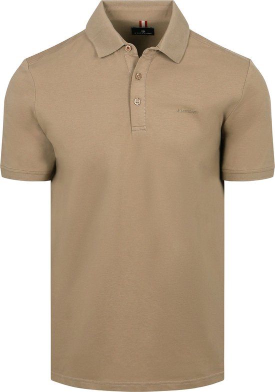 State of Art Poloshirt Piqué Beige - Maat 4XL - Heren