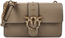 PINKO Love One Crossbody tas Leer 27 cm - Dames - Beige