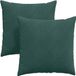 vidaXL - Zitkussens - 2 stuks - Donkergroen - 80 x 80 cm - Corduroy stof