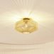 Lindby - Plafondlamp - 1 Licht - IJzer, Papier - H: 25.7 cm - E27 - Hout, Zwart