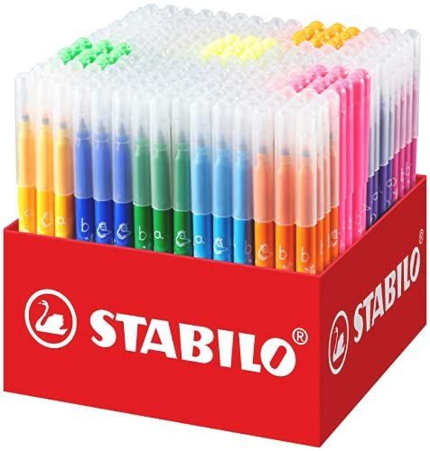Stabilo Trio A-Z Viltstift - 240 stuks - 20 kleuren
