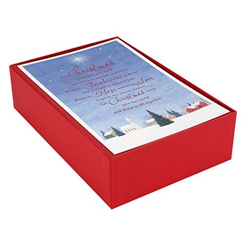 Hallmark Kerstkaarten in doos, kerkzegeningen (40 kaarten en 40 enveloppen)