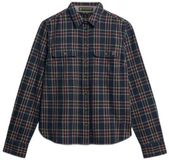 Superdry Chemise en flanelle à carreaux Lumberjack pour femme Marine/Jaune à carreaux