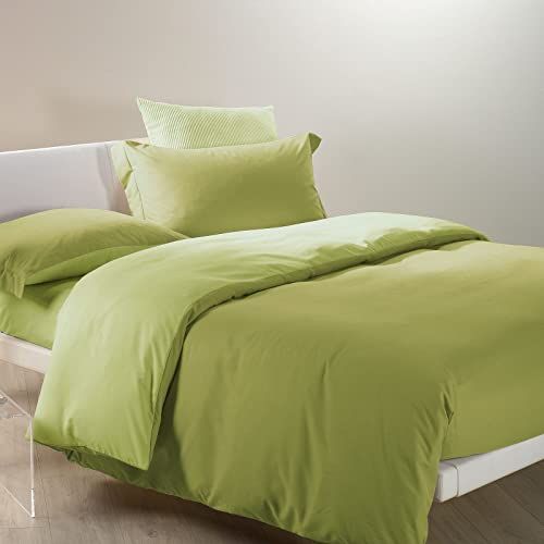 Caleffi Moderne dekbedovertrek - microvezel - groen - Frans bed - 1003705