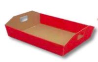FAG ARTIGRAFICHE Mand leeg klein met handvat 31 x 24,5 x 6 cm mand voor Kerstmis