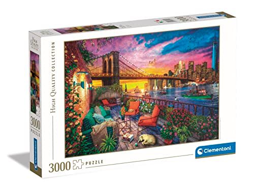 Clementoni Collection - Manhattan Balcony Sunset - 3000 Puzzel - Volwassenen - 33552