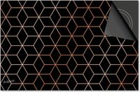Dietrix Inductie beschermer 60x52 - Hexagon - Kubussen Brons Koper