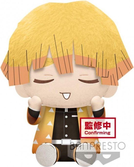 Demon Slayer Kimetsu no Yaiba: Zenitsu Agatsuma - Grote Knuffel - 20cm - Banpresto - 44114