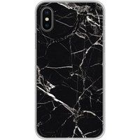1001 coques Apple iPhone XS Max Marbre noir bedrukt siliconen hoesje