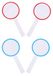 Solidchoice - Set van 4 Mini Whiteboards droog uitwisbaar voor studenten