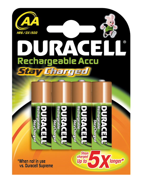 Duracell Stay Charged oplaadbare batterijen AA (4 stuks)