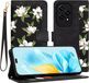 Techsuit Hoesje geschikt voor HONOR 200 Lite - FlipCraft Book Wallet Case met koord - Flowers of the Dawn