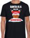 Bellatio Decorations Shoppartners Bv Fout Kerstshirt / Kerst t-shirt Santa is a big fat motherfucker zwart voor heren - Kerstkleding / Christmas outfit S