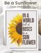 Be A Sunflower Cross Stitch Pattern