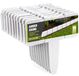Bordure de jardin effet pierre 250 cm, 10 pièces de 25 x 23 cm, plastique blanc – bordure de pelouse à planter, palissade pour parterre et allée