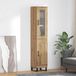 vidaXL Hoge kast Artisan-eikenhout, 34,5 x 34 x 180 cm, houtvezel