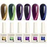 Canni - Cateye gellak - 6 stuks - HEMA-vrij - TPO-vrij - Cat eye gellak - Gellak - Pink Gellac - Cat eye - Cat eye nagellak - Cat eye gellak set - Gellak nagellak - Gellak set