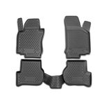OMAC 7519444 Jeu de tapis de sol ETP (élastomère thermoplastique), noir