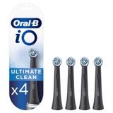 Oral-B iO Ultimate Clean Opzetborstels - Zwart - 4 Stuks