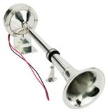 StarTech Elektrische marinehoorn - bootshoorn - 12 V - 120 dB - Waterdicht - Roestvrij staal 304 - 40,6 cm - Zilverkleurig