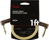 Fender Deluxe Series Instrument Cable 300mm (Tweed) - Stereo patch kabel