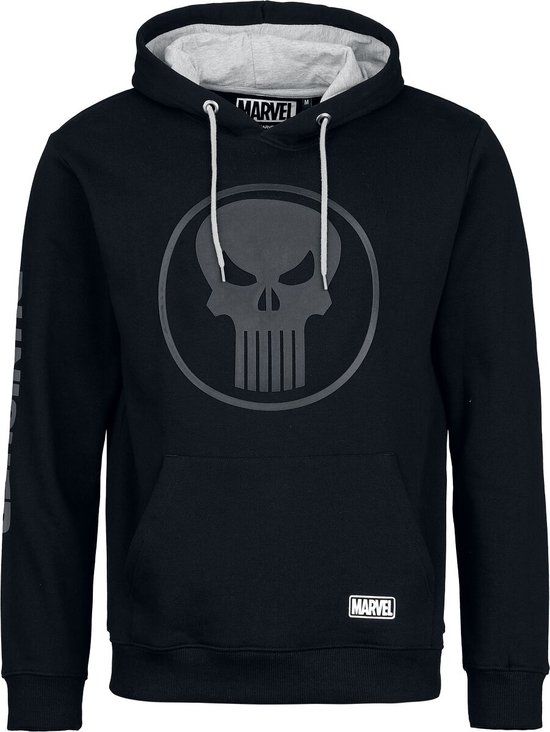 The Punisher Skull Logo Heren Trui met capuchon - zwart/grijs - L