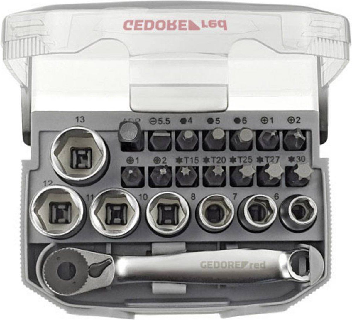 Gedore RED R49005023 Dopsleutel-bitinzet 23-delig