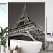 Papier peint panoramique Eiffel Noir Et Blanc - 130 cm X 195 cm