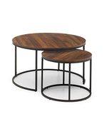 Julian Bowen Bellini ronde bijzettafel - walnoot