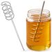 Agitateur hélicoïdal pour sirop d'abeille - Accessoire pour perceuse - Inox, embout d'agitation de 5,5 cm - Pour dissoudre la solution de sucre - 1 pièce - Argent