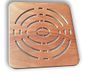 Castelmerlino Accessoires voor de douche, marine multiplex, natuur, 49,5 x 49,5 cm