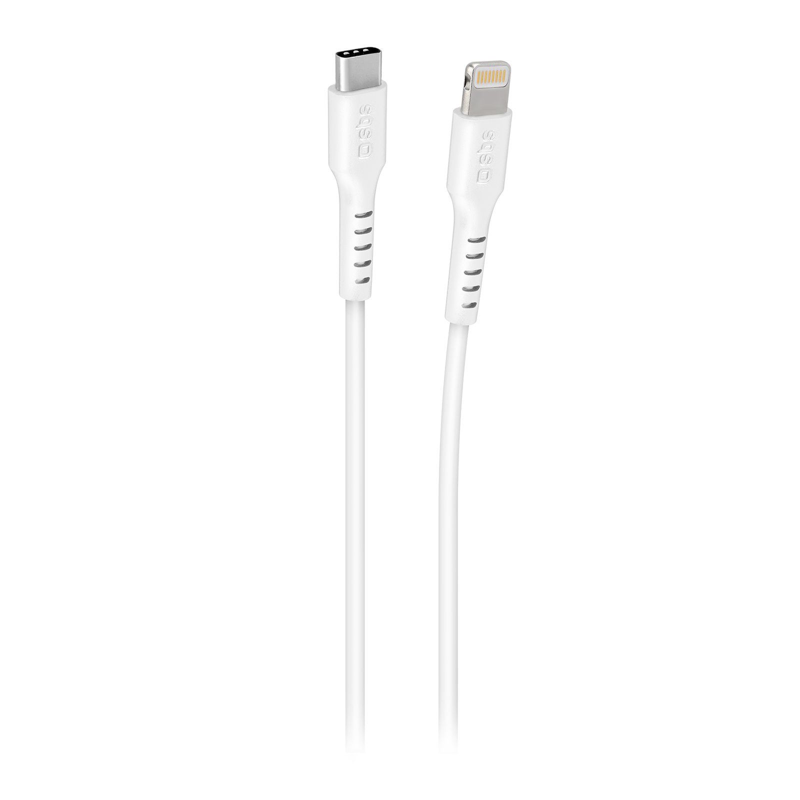 SBS Charging Data Cable - Apple Lightning to USB-C - 3m - White