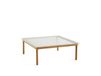 HAY Table basse Kofi Verre nervuré de chêne, 100 cm