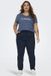 ONLY CARMAKOMA Dames Stijlvolle Broek Poptrash Paperback Stretch Broek Grote Maat Curvy Plus Formaat