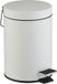 Relaxdays badkamer prullenbak - 3 liter - wit - met deksel en handvat