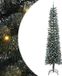 vidaXL Sapin de Noël artificiel avec 300 LED Vert 240 cm PVC et Plastique et Acier