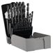 TIVOLY 11456170017 G Set met 25 Premium Tbx 4f HSS Cobalt Revetu Blade, 4-zijdige slijping, bevat Ø 1 tot 13 mm x 1/2 mm