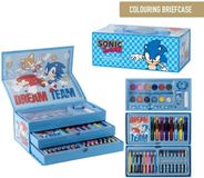 CERDÁ Sonic the Hedgehog Tekendoos Jongens – 44-Delige Kleur- en Tekenset