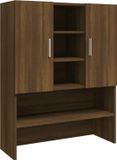 vidaXL Wasmachinekast - 70,5x25,5x90 cm - Bruin Eikenkleur