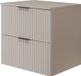 3E 3xE living.com Badkamerkast, kasjmier met zwarte handgrepen / met bovenblad, breedte 60 cm