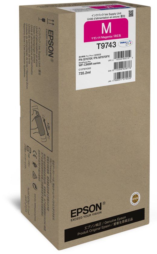 Epson C13T97430N Inktcartridge Magenta