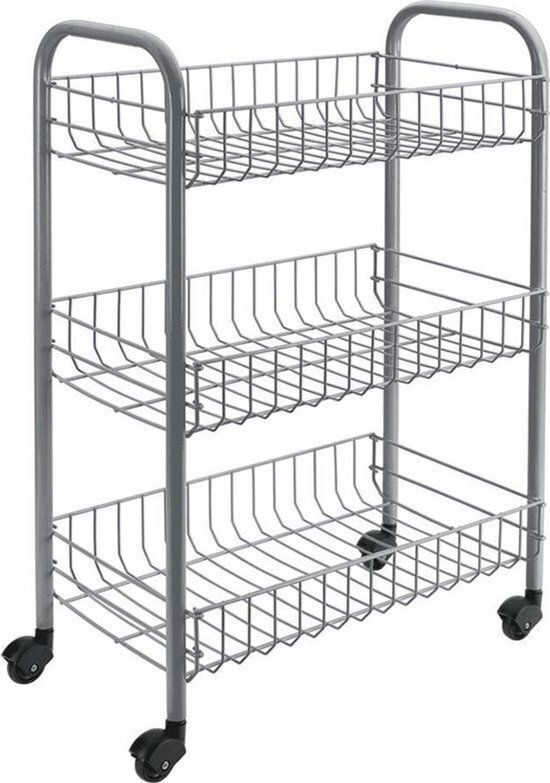 Metaltex | Tomado Metaltex Siena Keukentrolley - 3 manden - Wit
