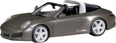 Herpa - Porsche 911 Targa 4, grijs agaat metallic, 038867-002, grijs