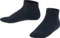 FALKE Family kort eenkleurig katoen sneakersokken enkelsokken kinderen blauw - maat 39-42