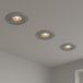 Calex Smart LED Inbouwspots - 3 Stuks - Koppelbaar - Slimme Verlichting - Dimbaar - Warm Wit Licht - Grijs